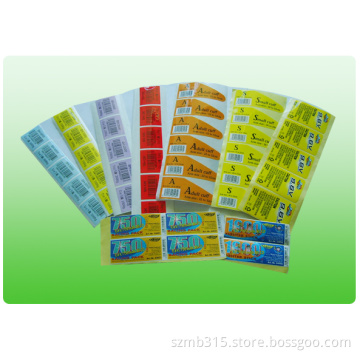 Customized Logo Paper Label Printing for Tobacco Packaging in Shenzhen